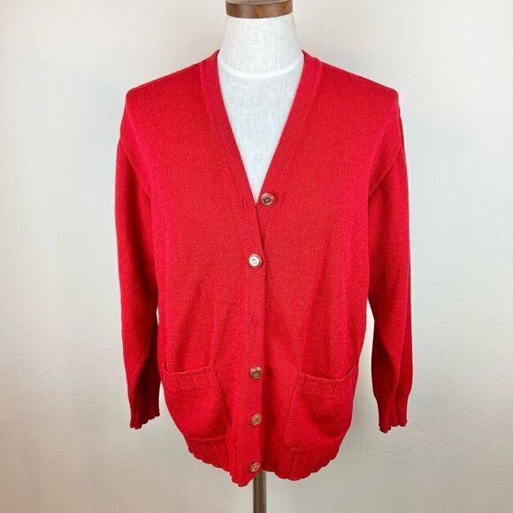 St. John Sport Gold-Button Knit Cardigan - Picture 1 of 6